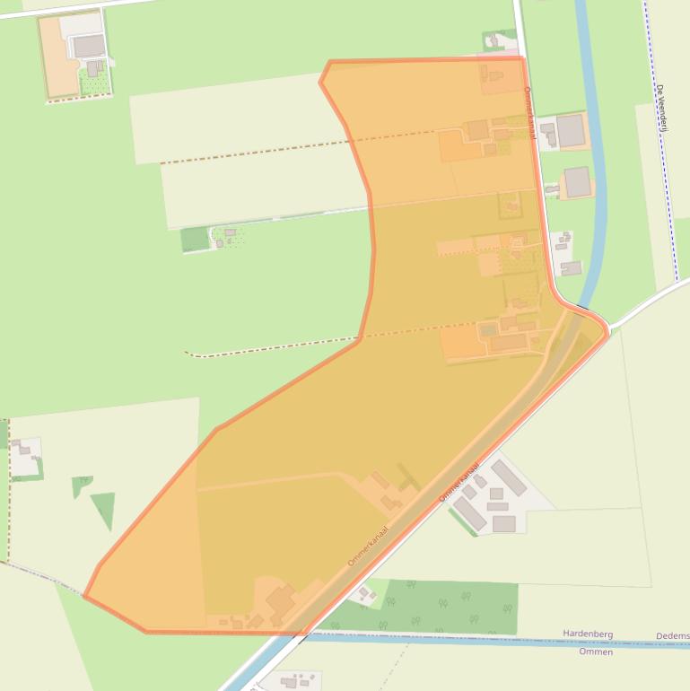 Kaart van postcodegebied 7701RD.