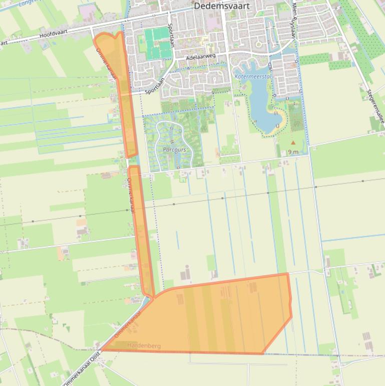 Kaart van postcodegebied 7701RE.