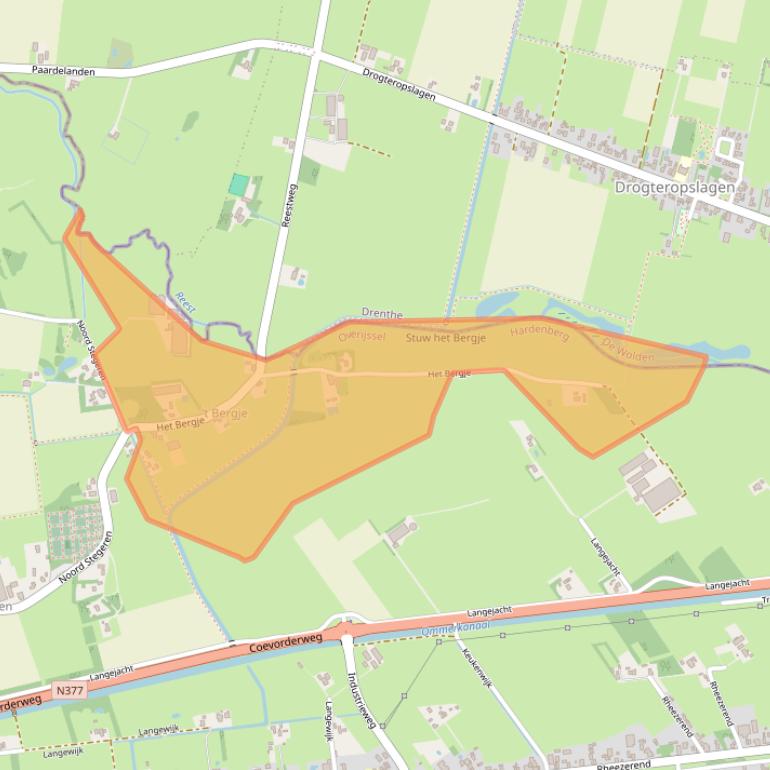 Kaart van postcodegebied 7701RV.