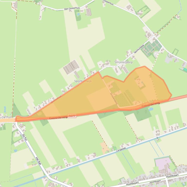 Kaart van postcodegebied 7701RZ.