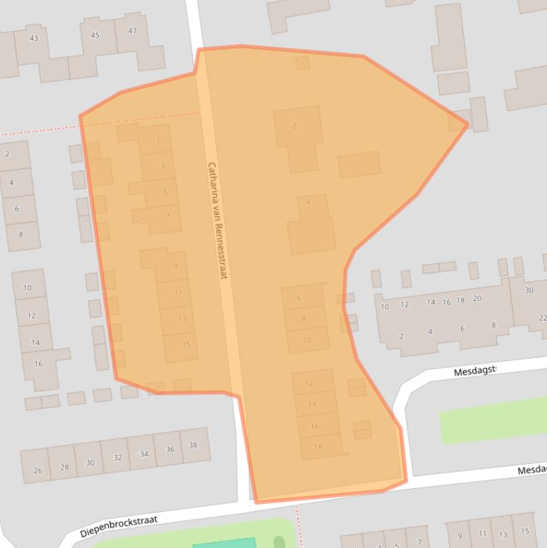 Kaart van postcodegebied 7701TA.