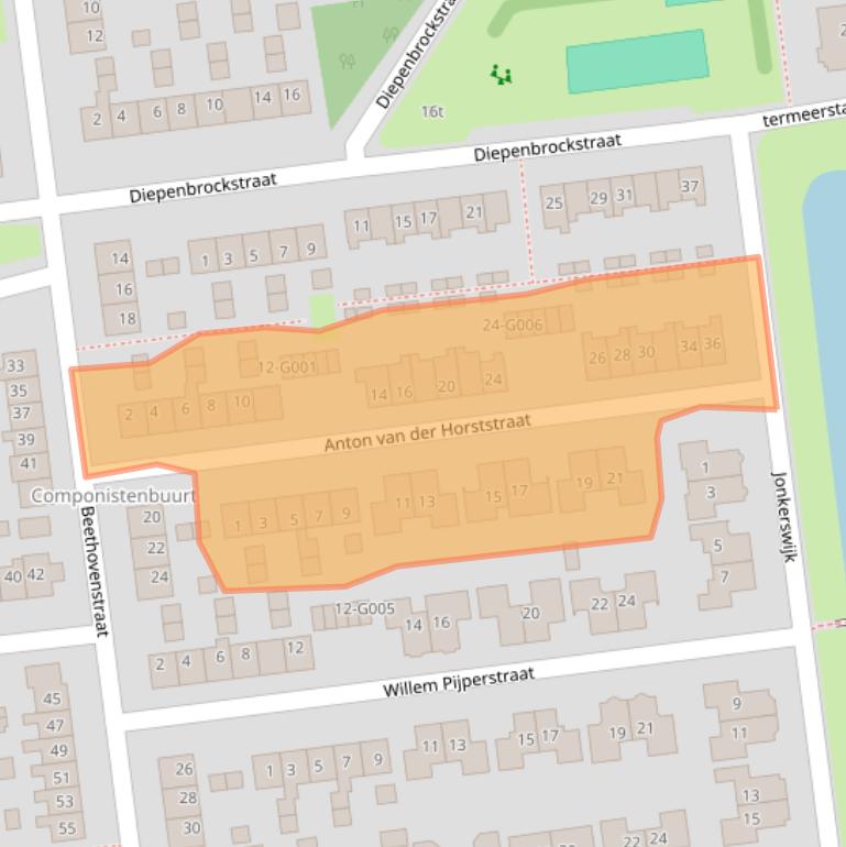 Kaart van postcodegebied 7701TG.