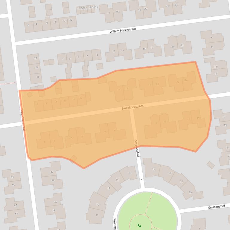 Kaart van postcodegebied 7701TJ.