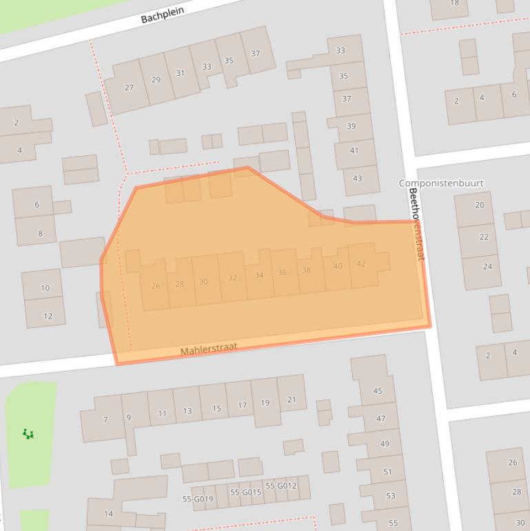 Kaart van postcodegebied 7701TR.