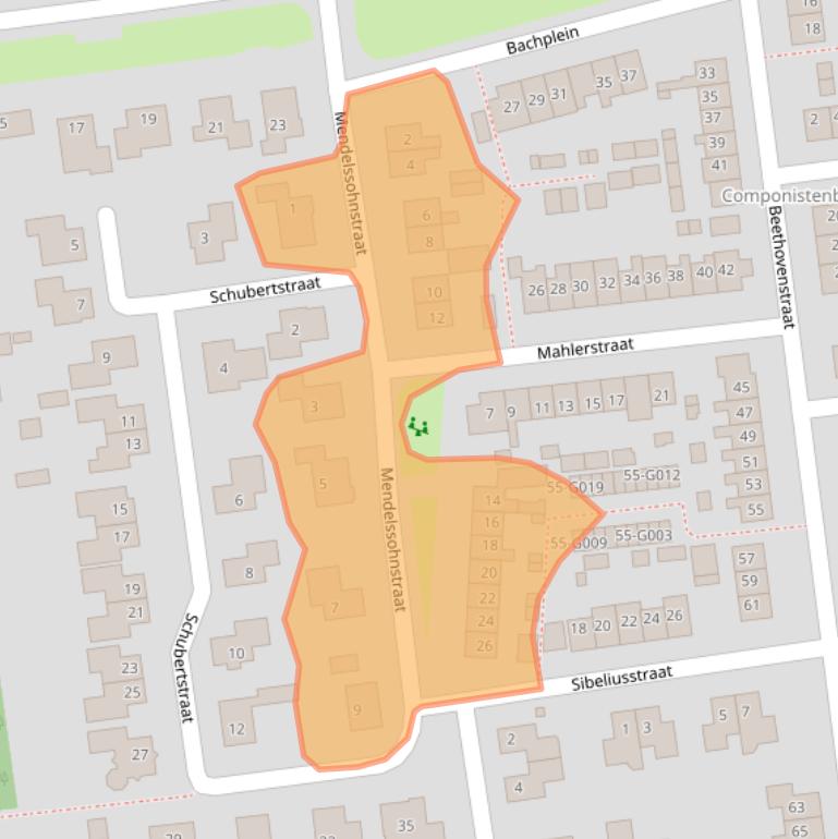 Kaart van postcodegebied 7701TS.