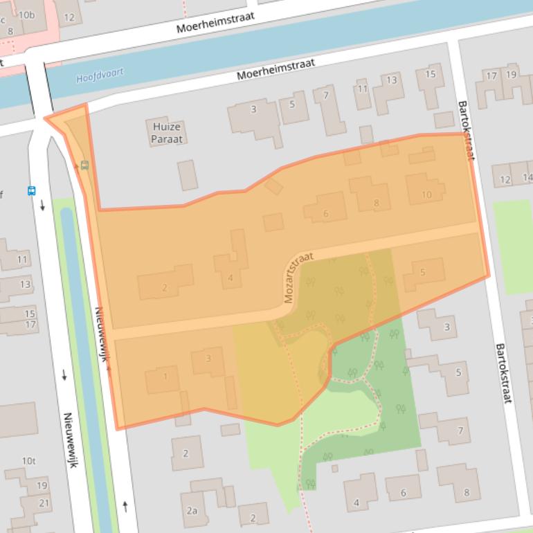 Kaart van postcodegebied 7701TZ.