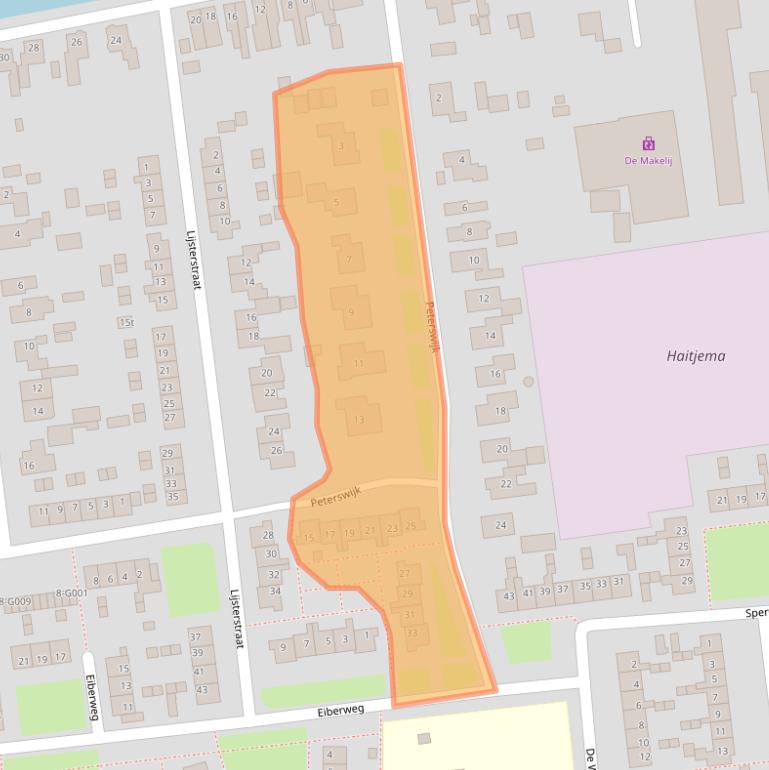 Kaart van postcodegebied 7701VZ.