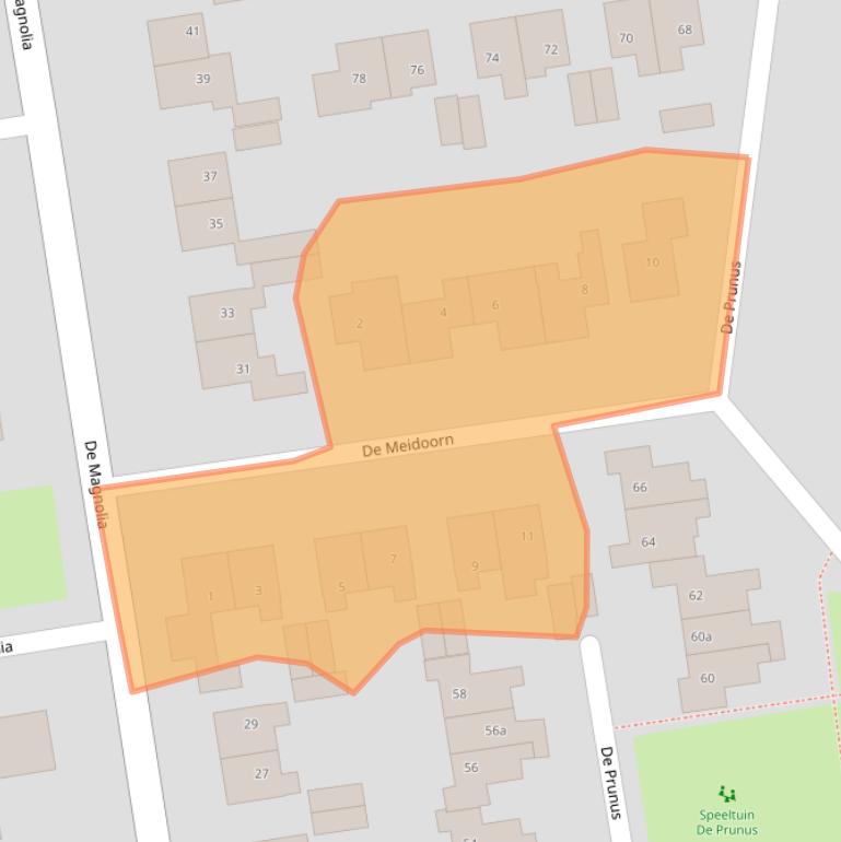 Kaart van postcodegebied 7701WB.