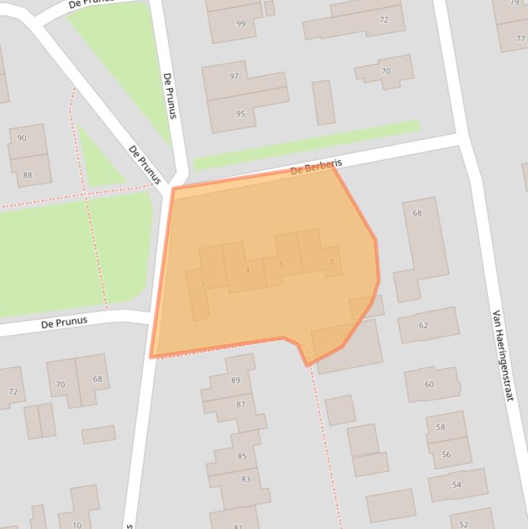 Kaart van postcodegebied 7701WS.