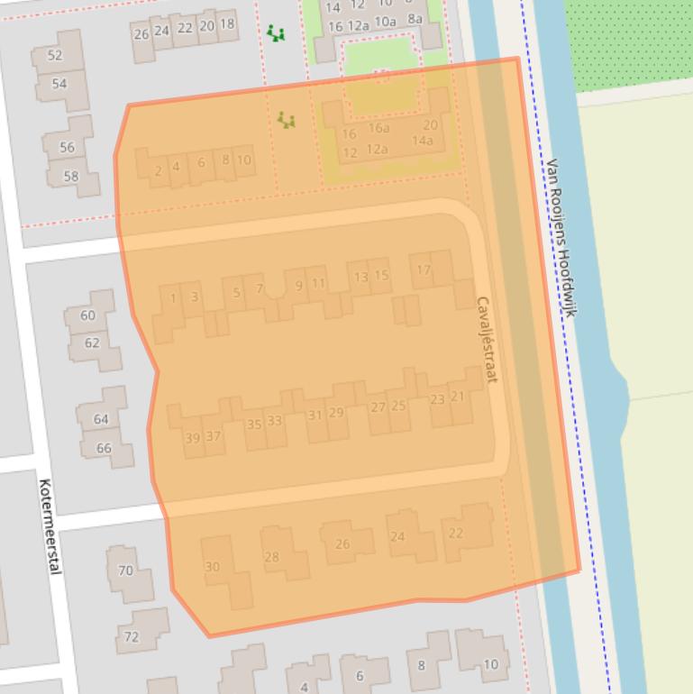 Kaart van postcodegebied 7701XH.