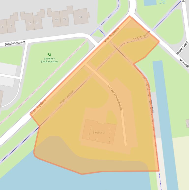 Kaart van postcodegebied 7701XN.