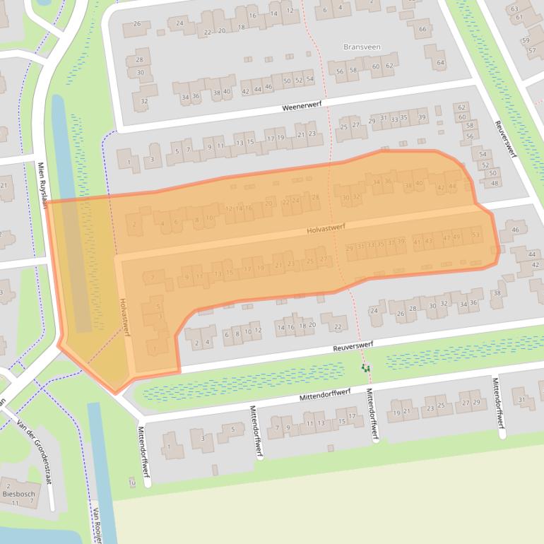 Kaart van postcodegebied 7701XT.