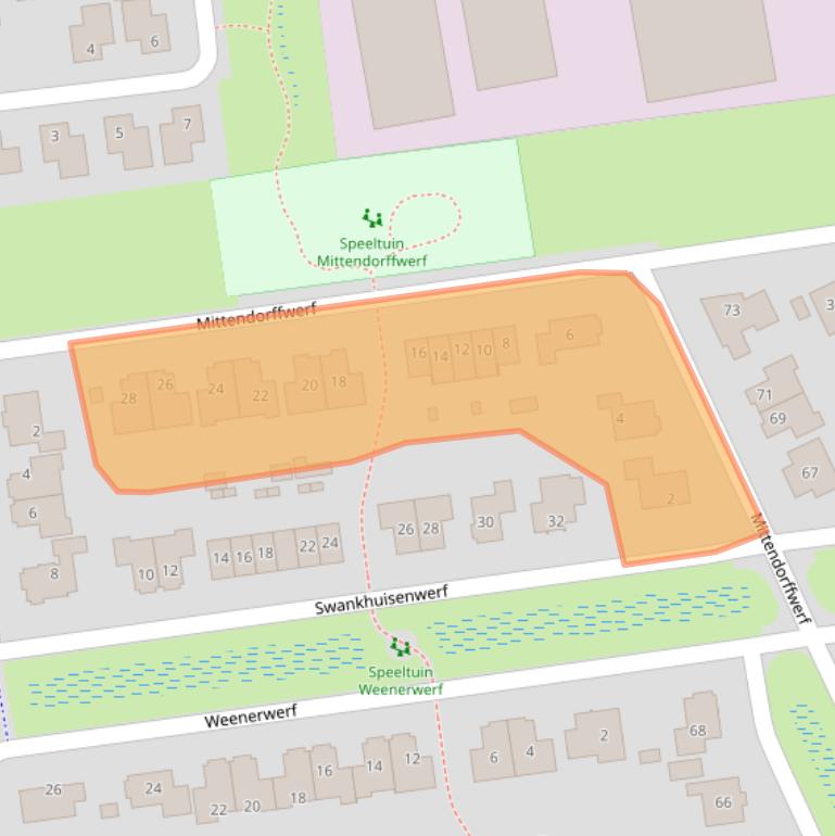 Kaart van postcodegebied 7701XZ.