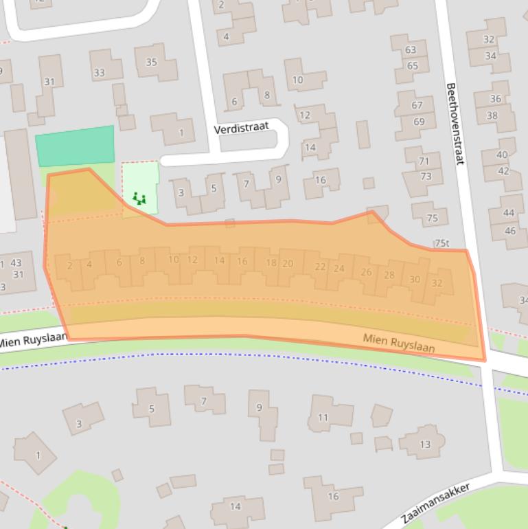 Kaart van postcodegebied 7701ZD.