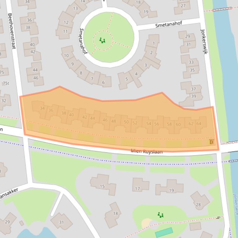 Kaart van postcodegebied 7701ZE.