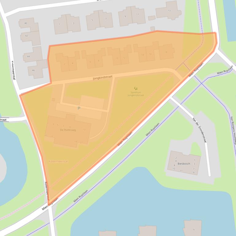 Kaart van postcodegebied 7701ZM.