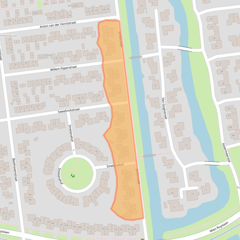 Kaart van postcodegebied 7701ZN.