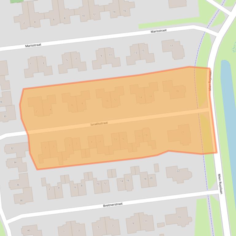 Kaart van postcodegebied 7701ZR.