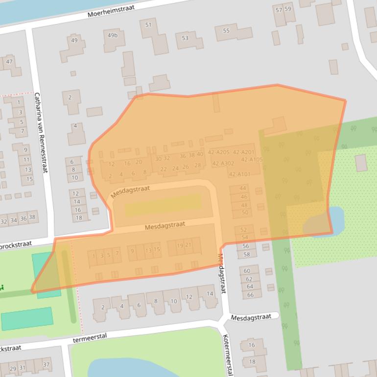 Kaart van postcodegebied 7701ZT.
