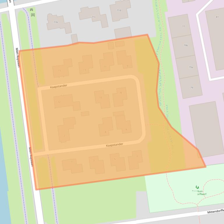 Kaart van postcodegebied 7701ZW.