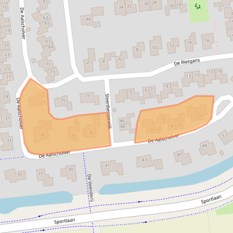 Kaart van postcodegebied 7702AE.