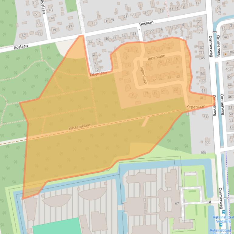 Kaart van postcodegebied 7707BB.