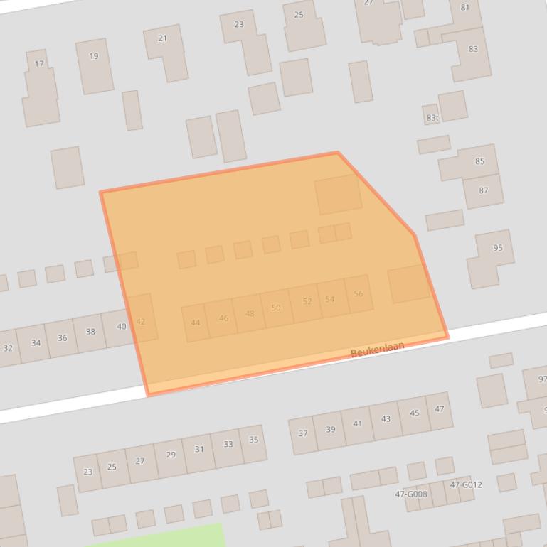 Kaart van postcodegebied 7707BP.