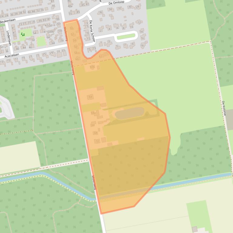 Kaart van postcodegebied 7707CE.