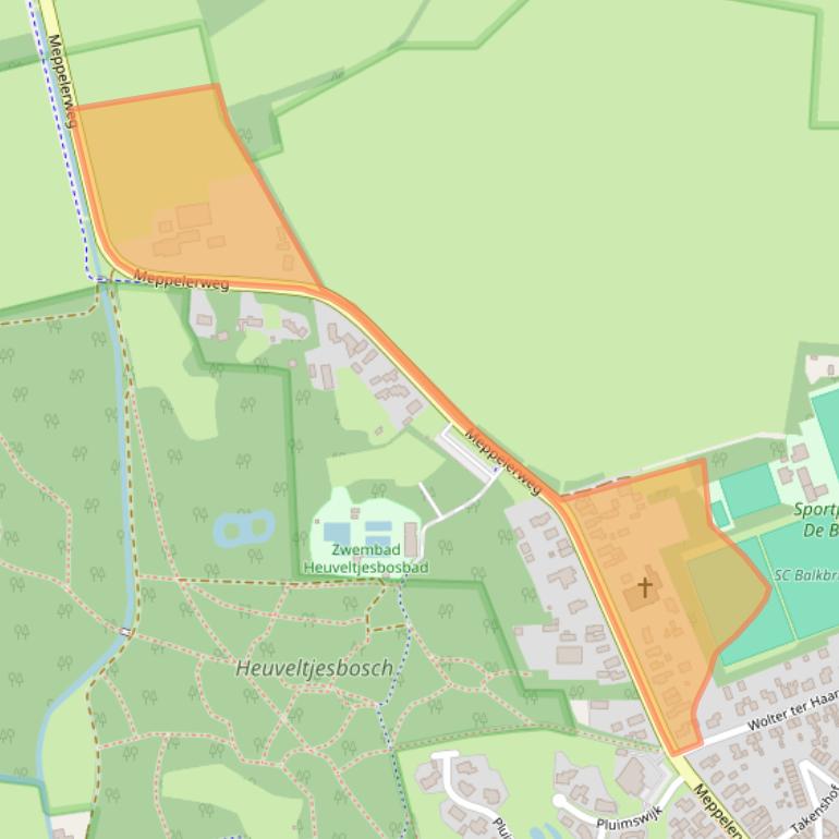 Kaart van postcodegebied 7707CM.