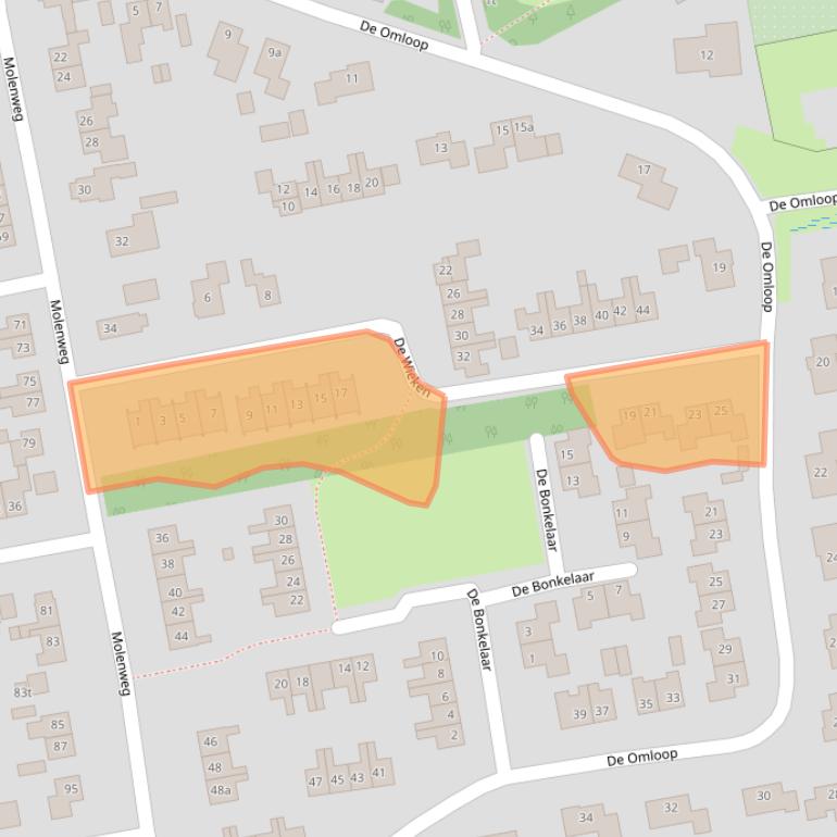 Kaart van postcodegebied 7707DS.