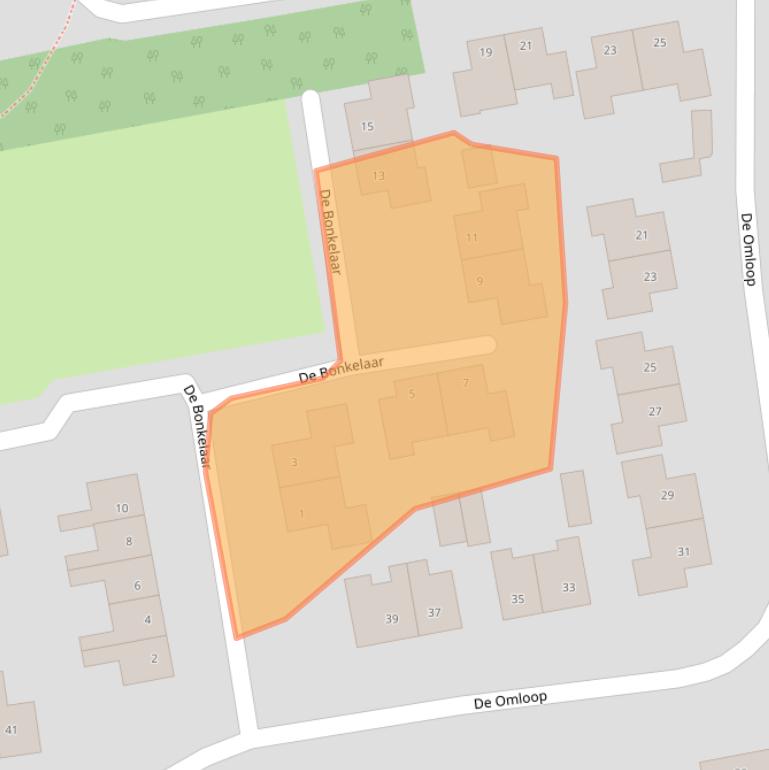 Kaart van postcodegebied 7707DT.