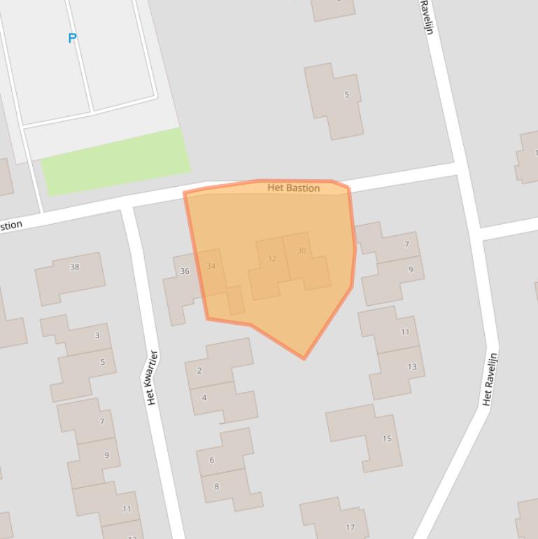 Kaart van postcodegebied 7707ED.