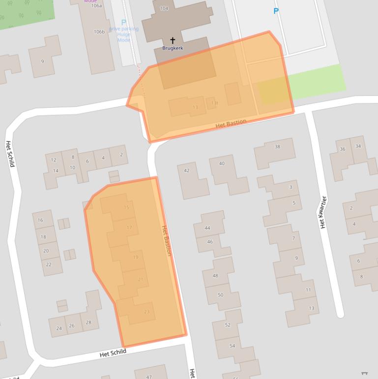 Kaart van postcodegebied 7707EG.