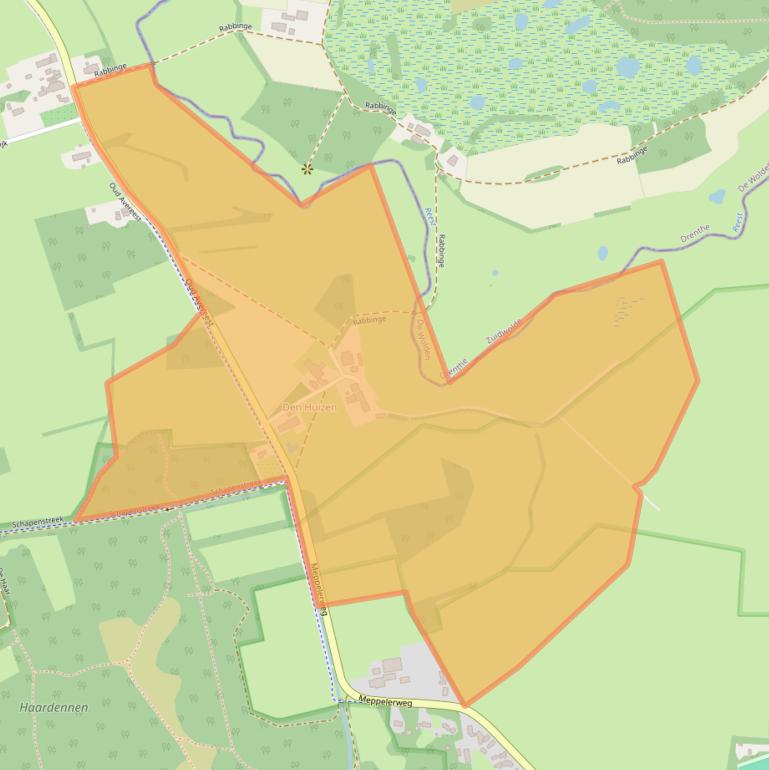 Kaart van postcodegebied 7707PL.