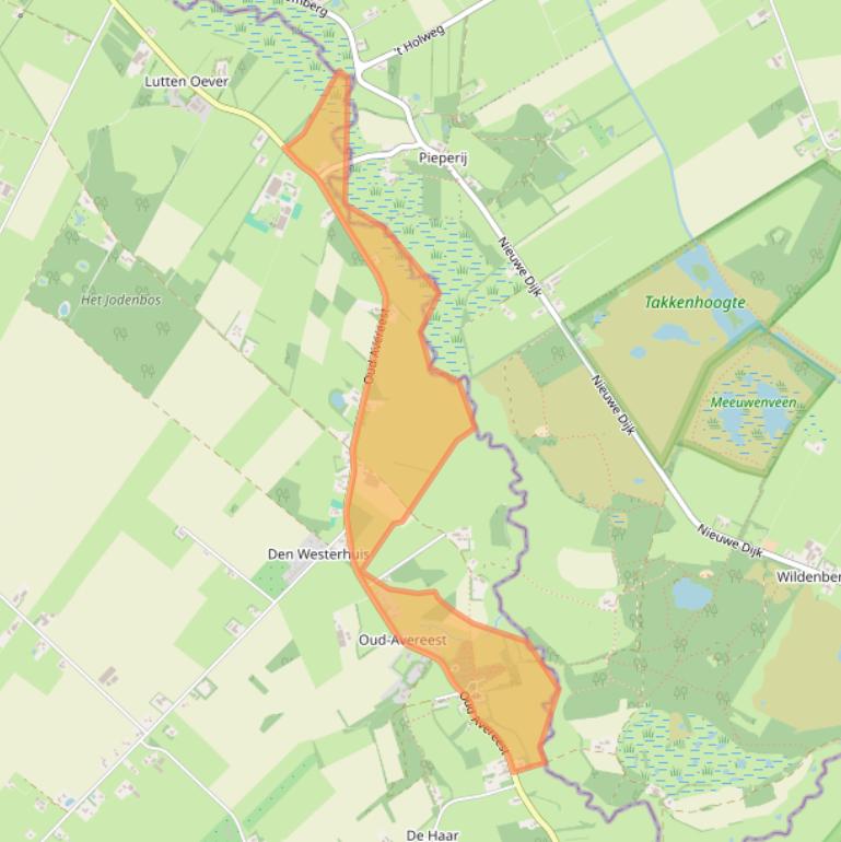 Kaart van postcodegebied 7707PM.