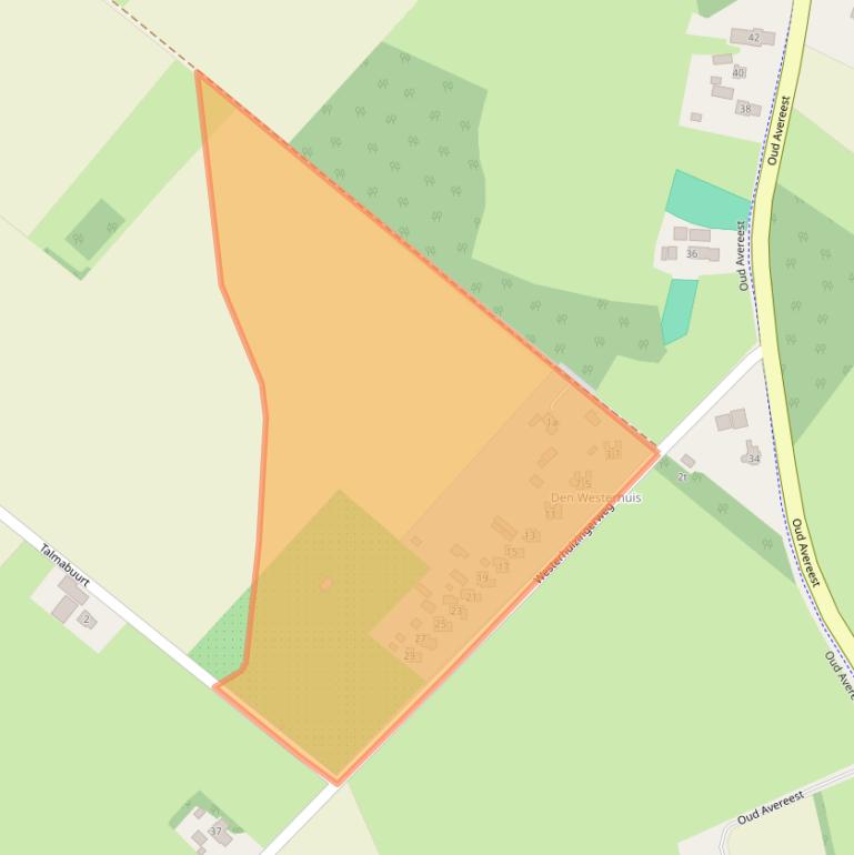 Kaart van postcodegebied 7707RE.