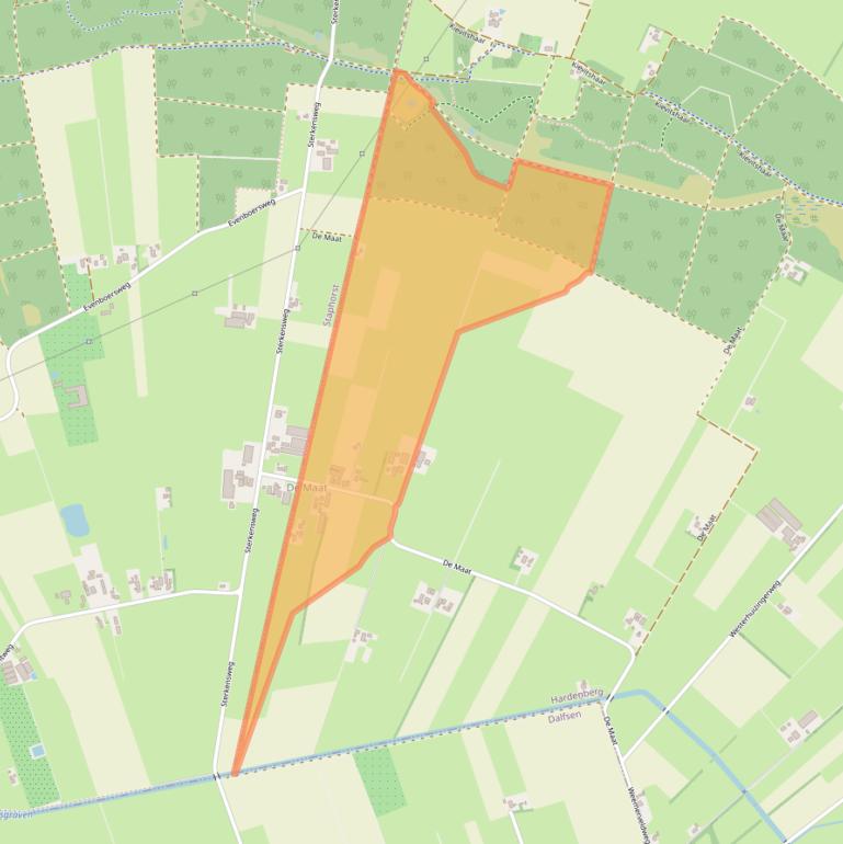 Kaart van postcodegebied 7707RN.