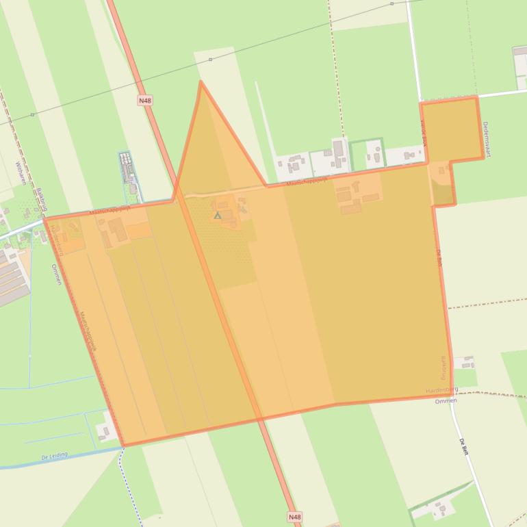 Kaart van postcodegebied 7707SH.