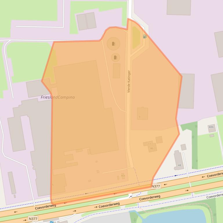 Kaart van postcodegebied 7707ZZ.