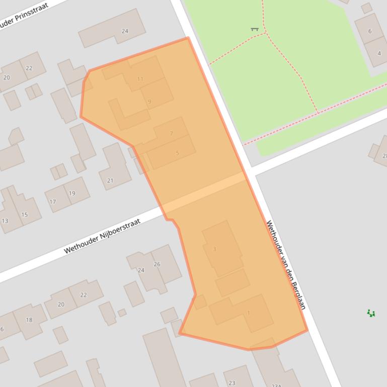 Kaart van postcodegebied 7711AX.