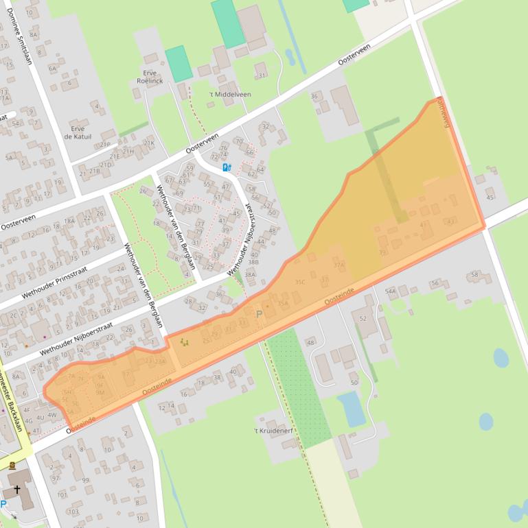 Kaart van postcodegebied 7711BV.