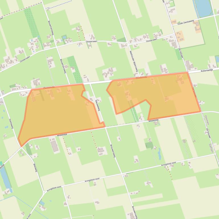 Kaart van postcodegebied 7711BZ.