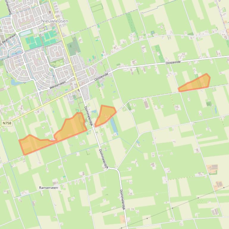 Kaart van postcodegebied 7711CB.