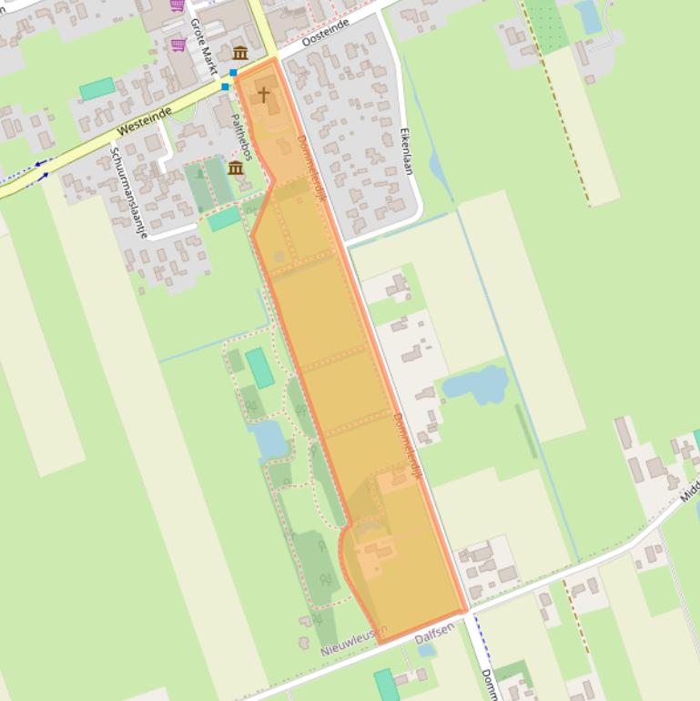 Kaart van postcodegebied 7711CD.