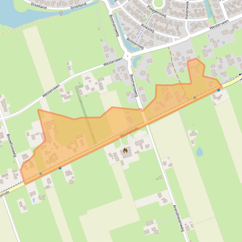 Kaart van postcodegebied 7711CL.