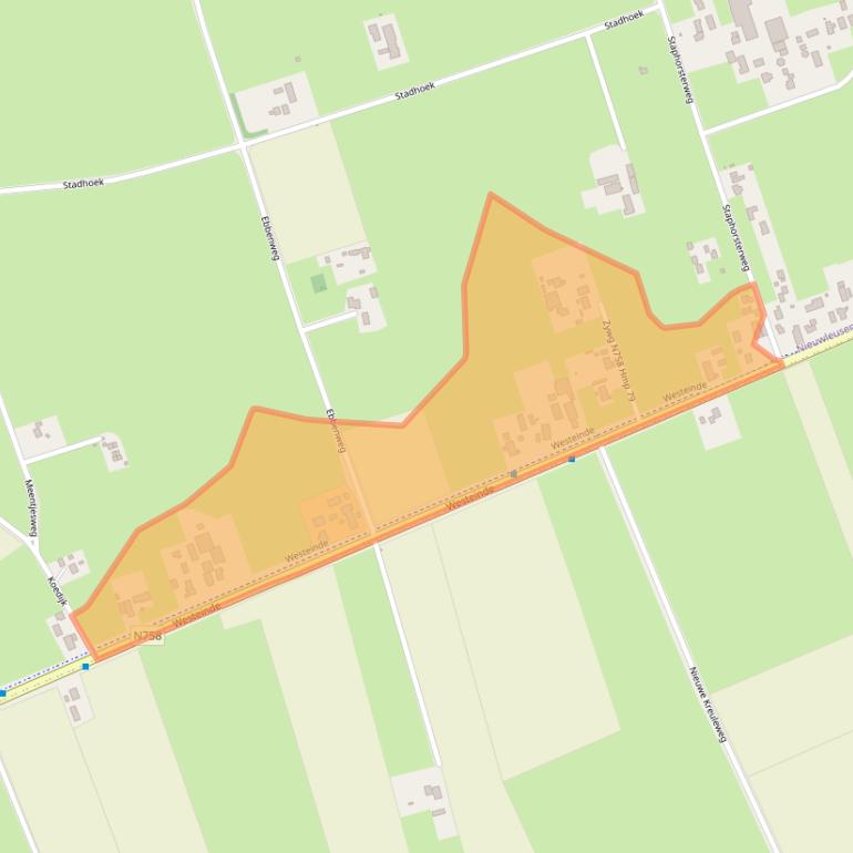 Kaart van postcodegebied 7711CS.