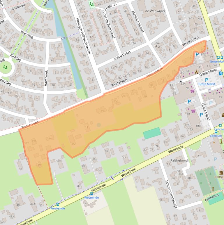 Kaart van postcodegebied 7711DA.