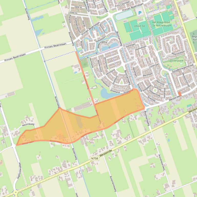 Kaart van postcodegebied 7711DE.