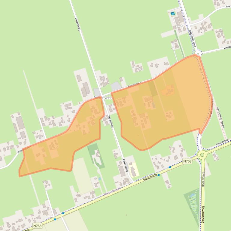 Kaart van postcodegebied 7711DG.