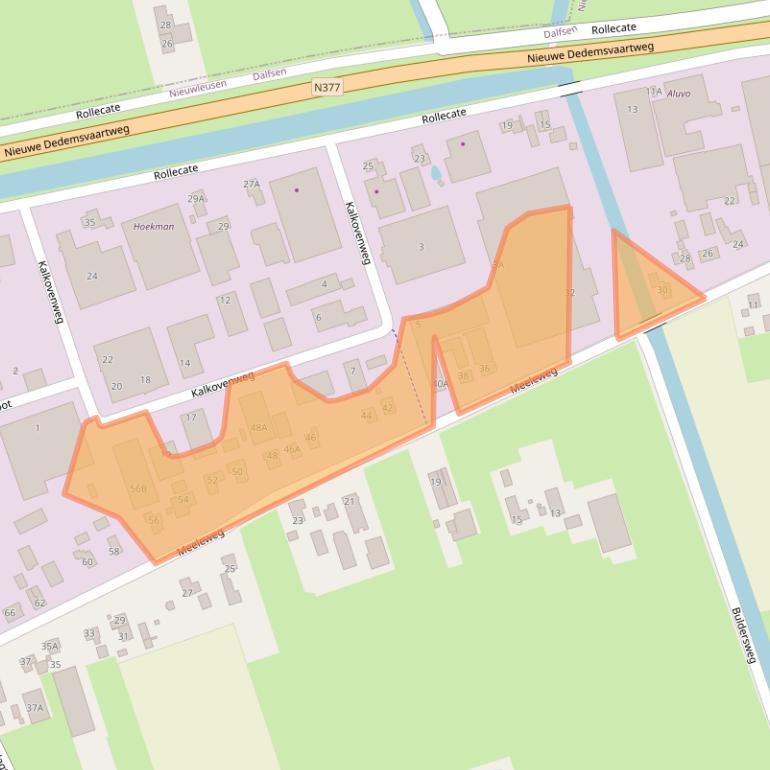 Kaart van postcodegebied 7711EN.